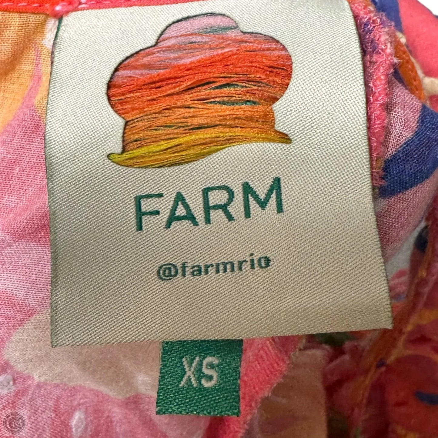 Summer Sun Flutter-Sleeve Cropped Blouse By Farm Rio In Tropical Print, Size: XS