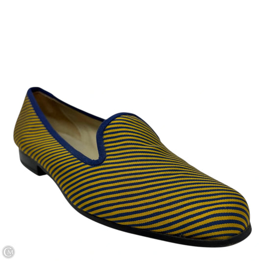 Grosgrain Smoking Slippers By Stubbs & Wootton In Striped Pattern, Size: 8