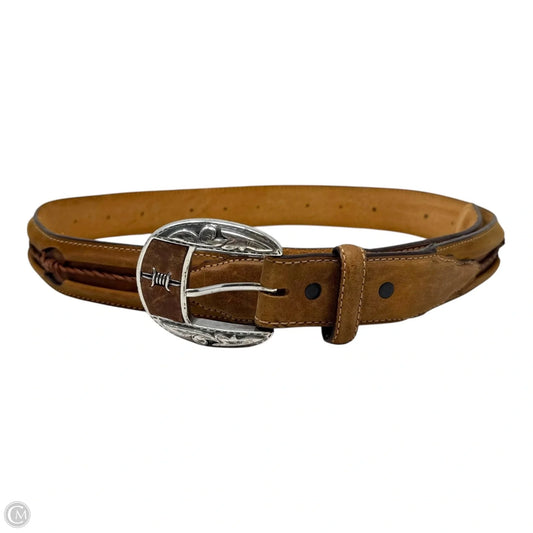 “Barb Wire” Belt Leather By Justin