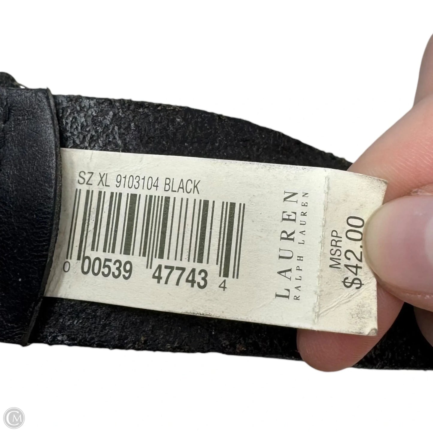 Circle Belt Leather By Lauren By Ralph Lauren, Size: Xlarge