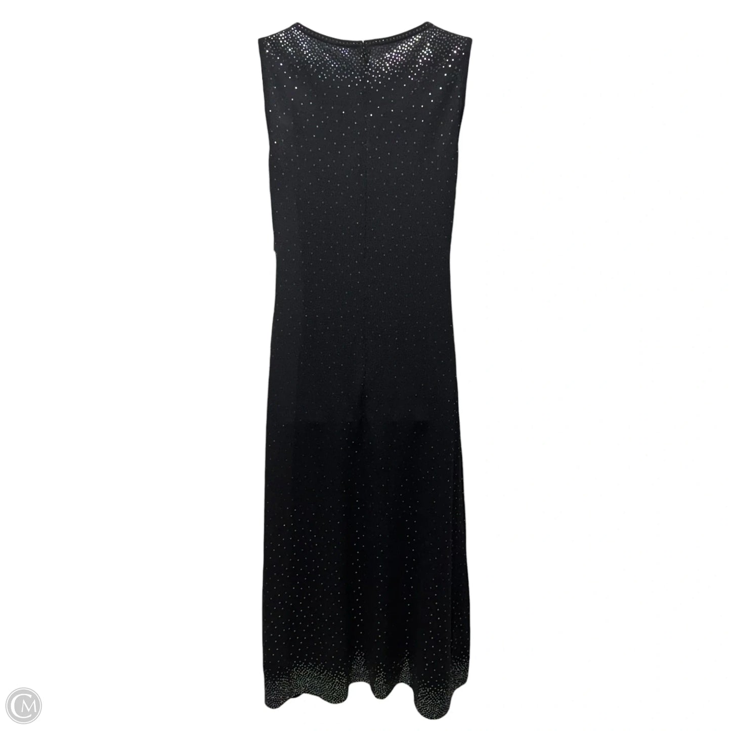 Paillette Knit Maxi Dress Luxury Designer By St John Evening In Black, Size: 10
