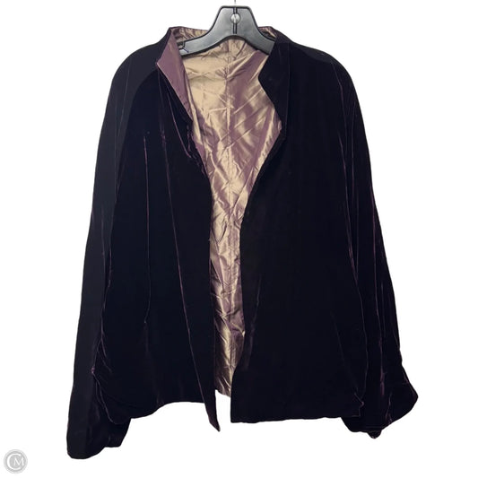 Reversible Velvet Jacket Unbranded In Purple, Size: M