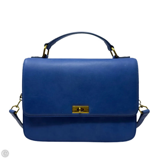 Edie Leather Shoulder Bag By J. Crew In Casablanca Blue, Size: Medium