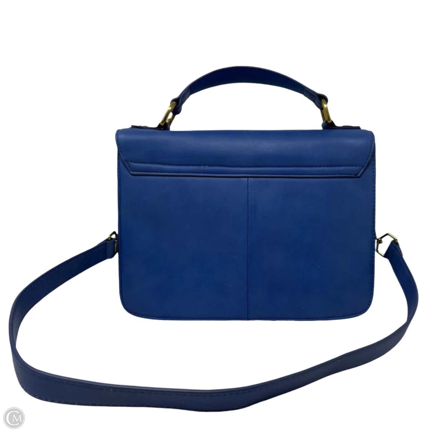 Edie Leather Shoulder Bag By J. Crew In Casablanca Blue, Size: Medium