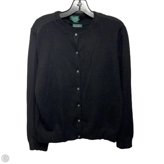 Cashmere Sweater 2pc By Lauren By Ralph Lauren In Black, Size: L