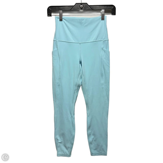 Athletic Leggings By Lululemon In Blue, Size: 4