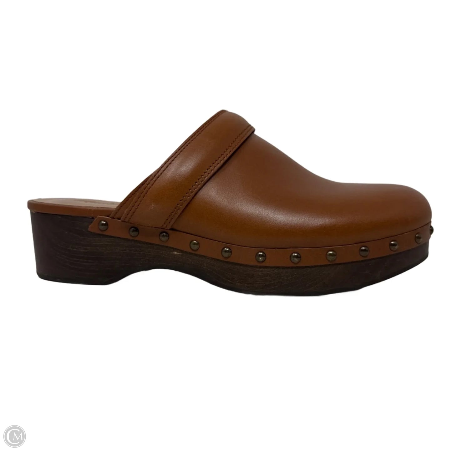 The Cecily Clog In Oiled Leather By Madewell In Tan, Size: 7.5