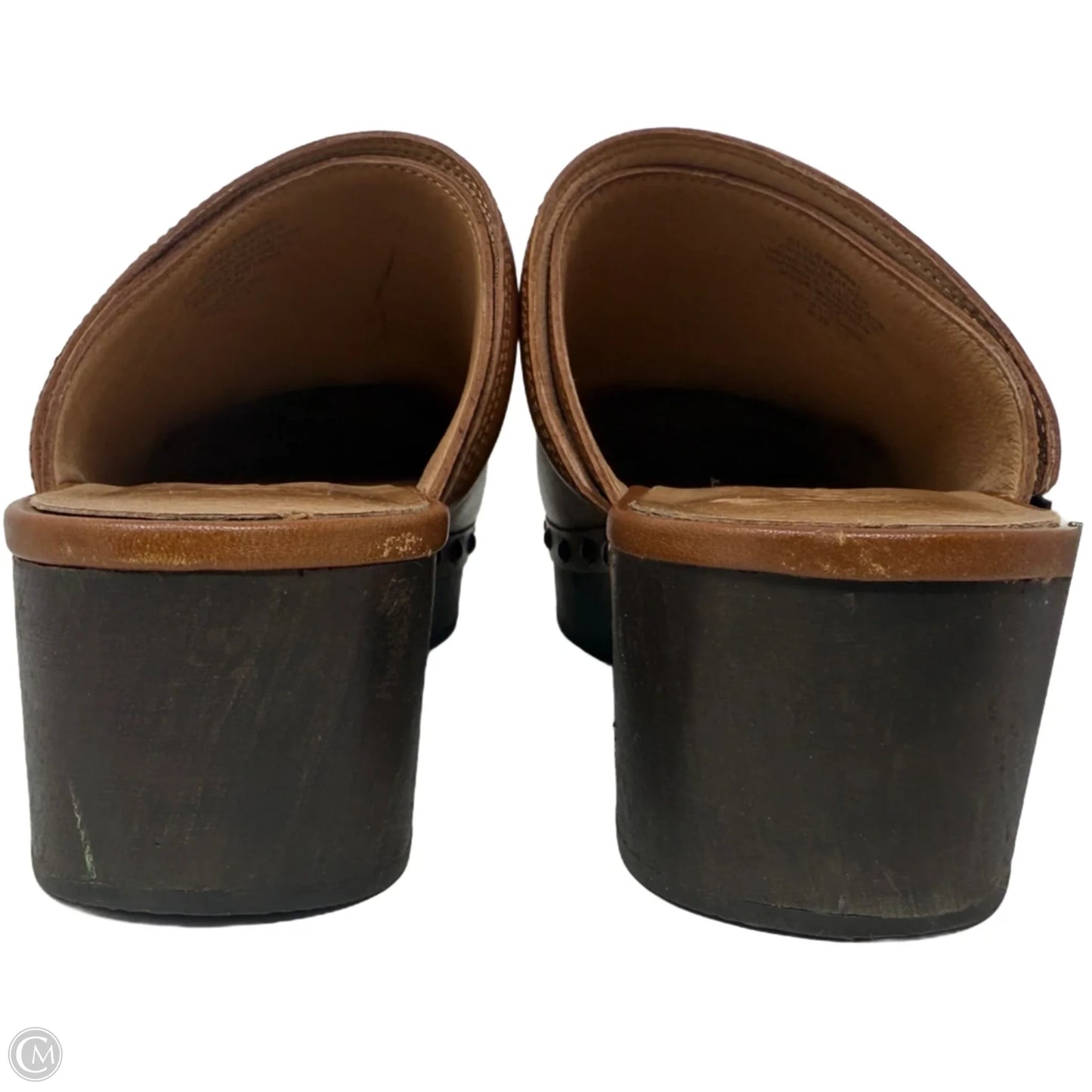 The Cecily Clog In Oiled Leather By Madewell In Tan, Size: 7.5