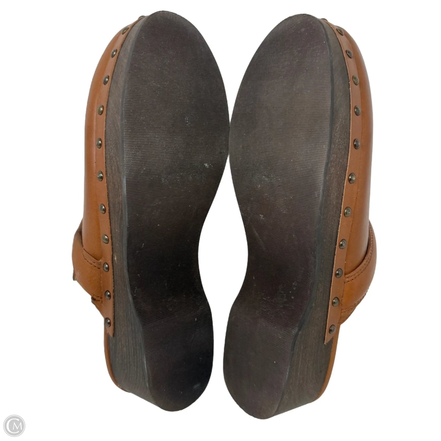 The Cecily Clog In Oiled Leather By Madewell In Tan, Size: 7.5