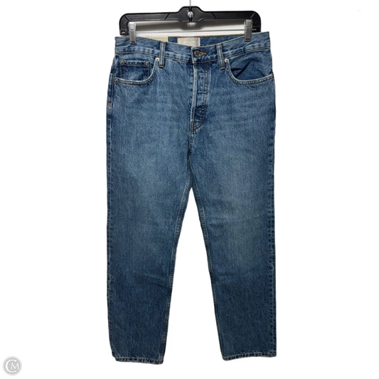 Relaxed Jeans Straight By Everlane In Blue Denim, Size: 2