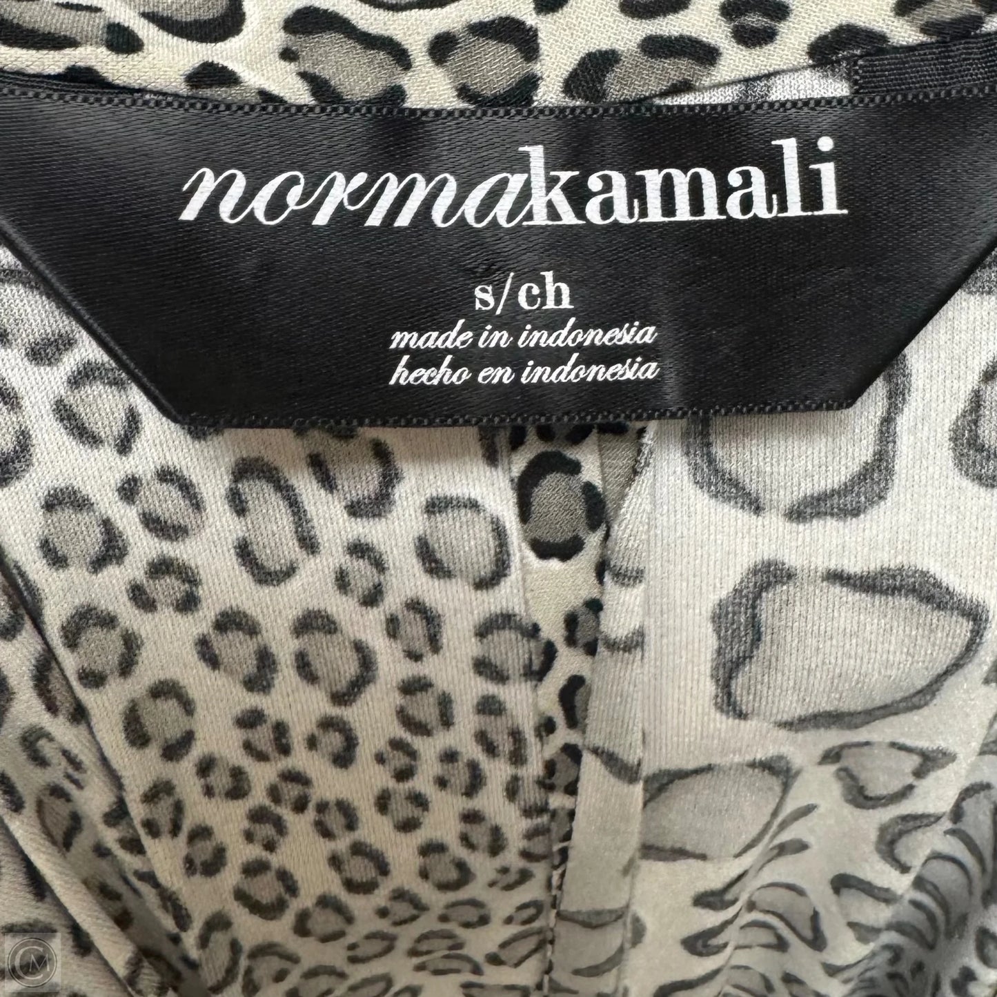 Faux Wrap Dress Casual Midi By Norma Kamali In Animal Print, Size: S