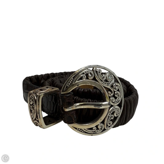 Leather Stretch Belt By Brighton, Size: Medium