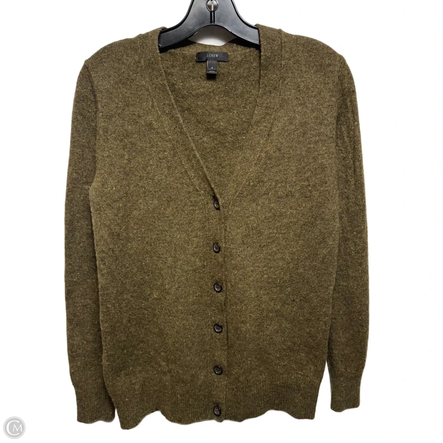 Wool Cardigan Sweater By J. Crew In Green, Size: S