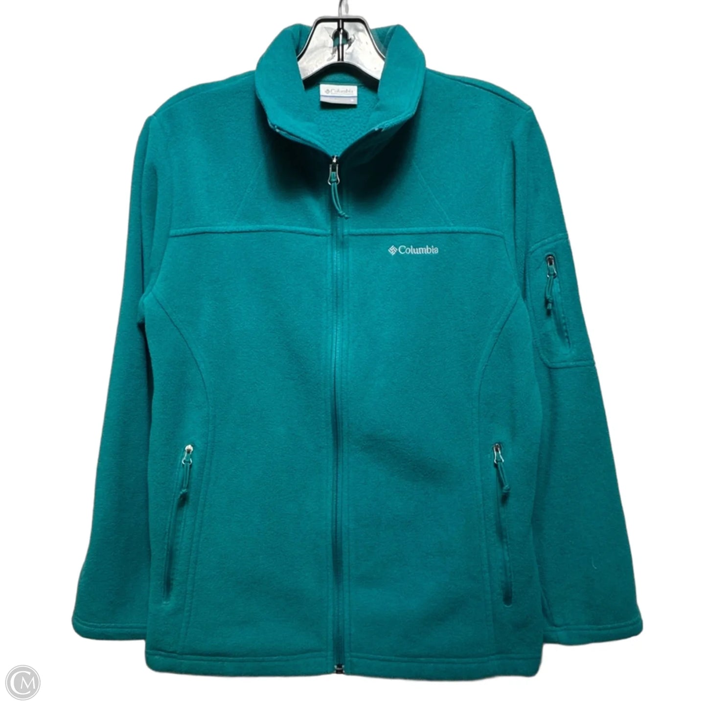 Jacket Fleece By Columbia In Teal, Size: M