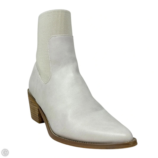 Olystia Stretch Booties By Dolce Vita In Cream, Size: 10