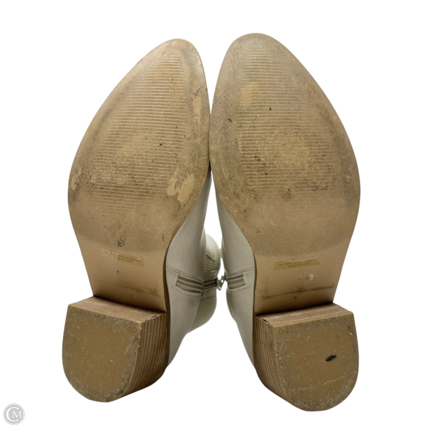 Olystia Stretch Booties By Dolce Vita In Cream, Size: 10