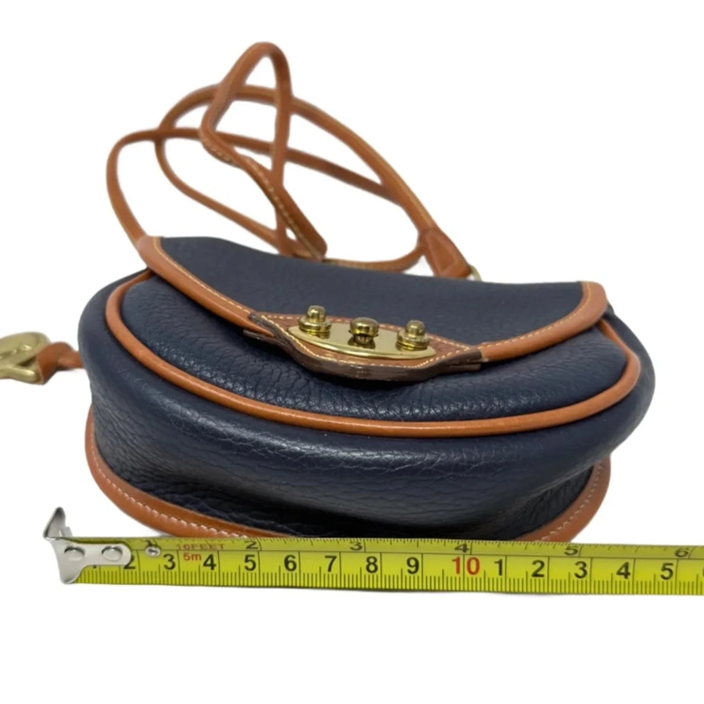 All-Weather Leather Mini Cavalry Crossbody Designer By Dooney And Bourke, Size: Small