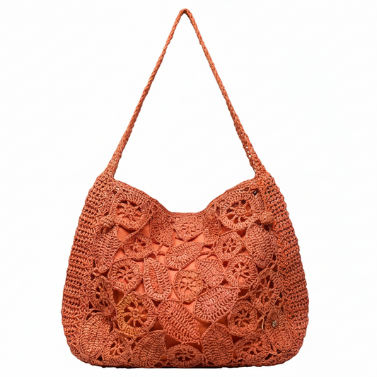 Raffia Crochet Tote By Flora Bella X Anthropologie , Size: Medium