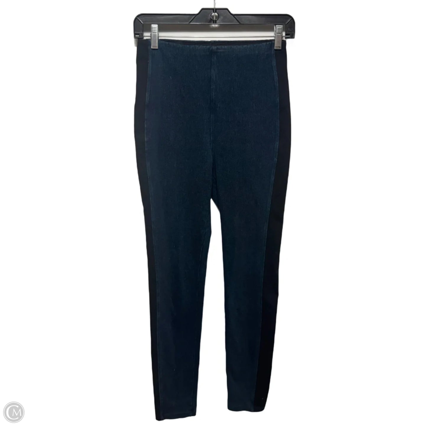 Jeans Jeggings By Lysse In Black & Blue, Size: S