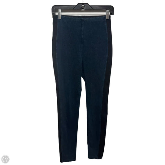 Jeans Jeggings By Lysse In Black & Blue, Size: S