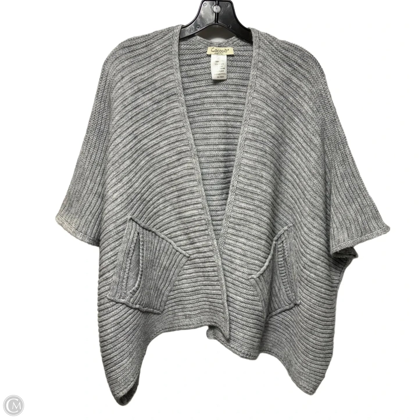Sweater Cardigan By Cocogio In Grey, Size: Osfm