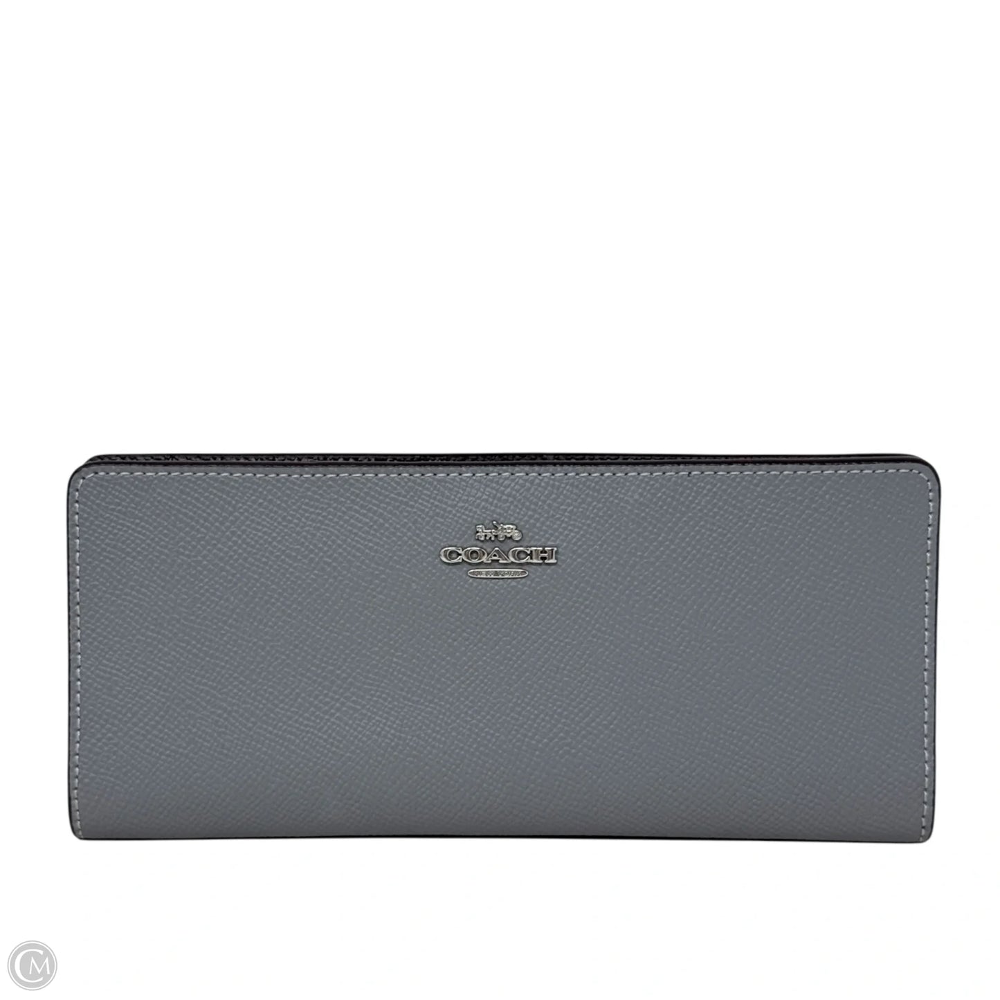 Crossgrain Slim Wallet In Granite Designer By Coach, Size: Large