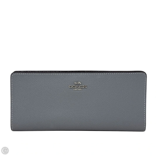 Crossgrain Slim Wallet In Granite Designer By Coach, Size: Large