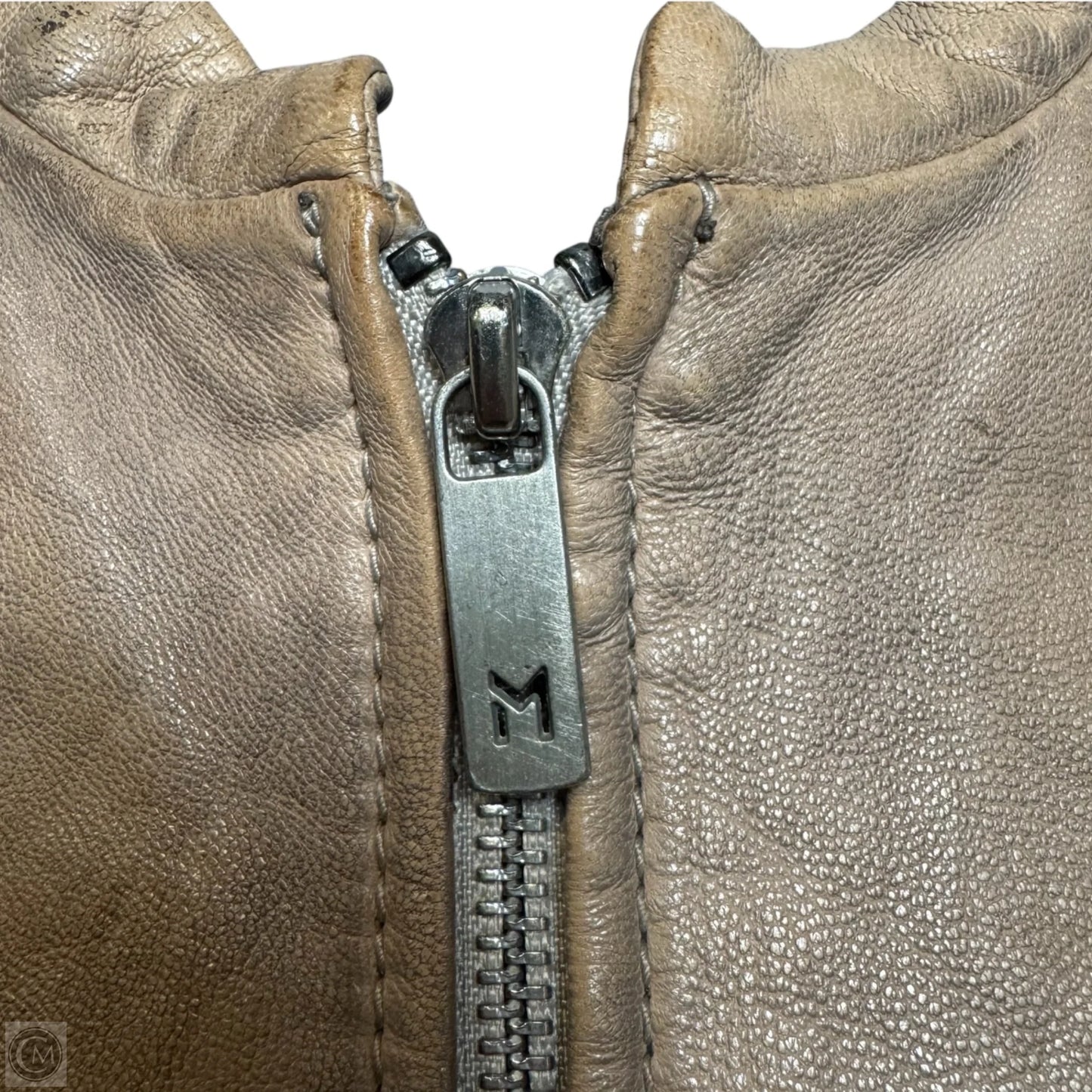 Gypsy Lambskin Leather Jacket By Mauritius In Tan, Size: M