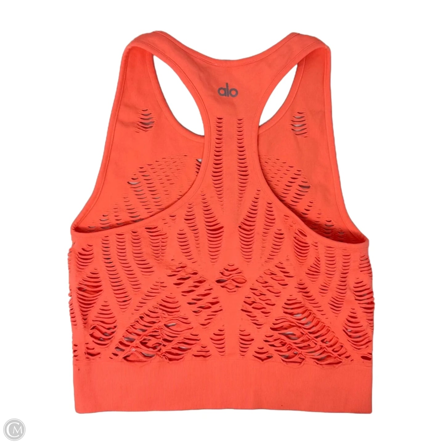 Athletic Tank Top By Alo In Orange, Size: M