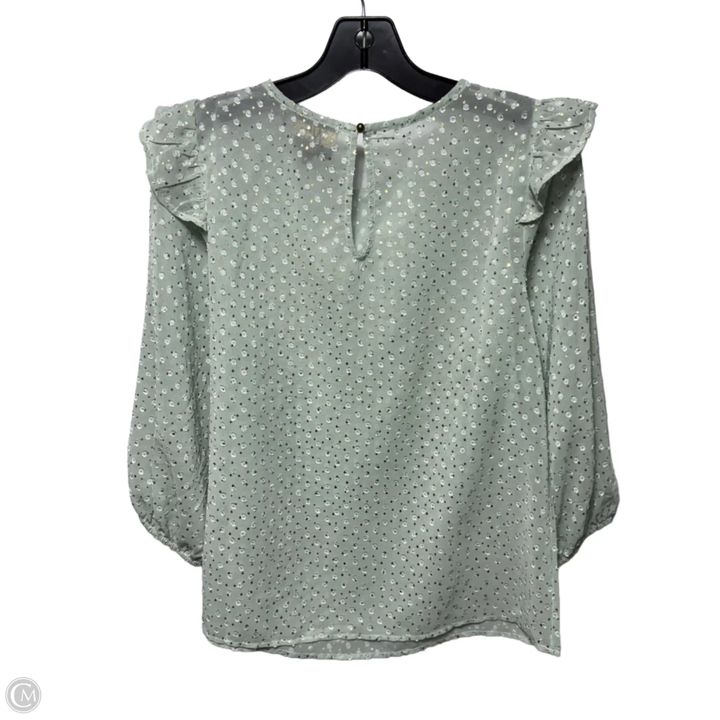 Top Long Sleeve By W5 In Green, Size: S