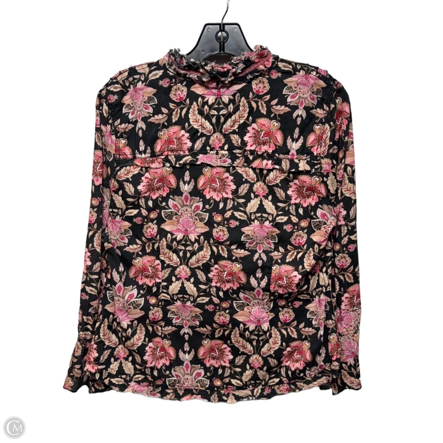 Top Long Sleeve By Cino In Floral Print, Size: MP