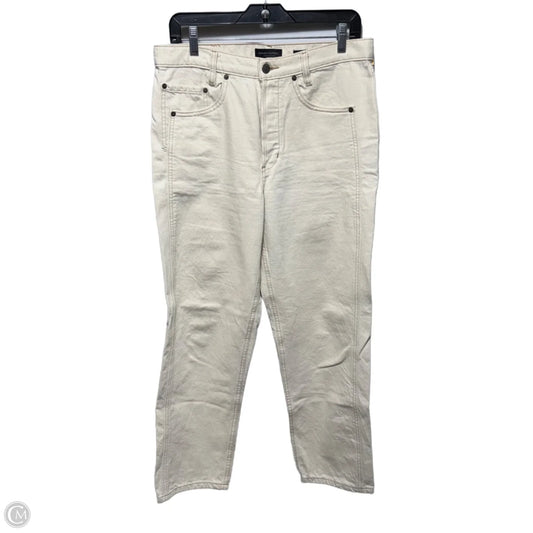 High-Rise Straight Jeans By Banana Republic In Cream, Size: 8/29