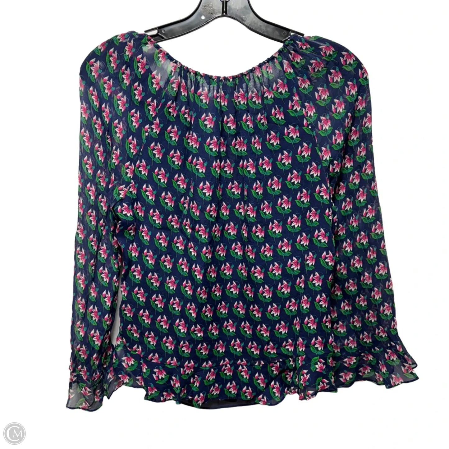 Top 3/4 Sleeve Designer By Diane Von Furstenberg In Floral Print, Size: 6