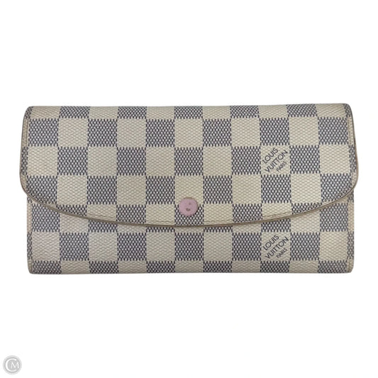 Emilie Damier Azur Wallet Luxury Designer By Louis Vuitton, Size: Medium