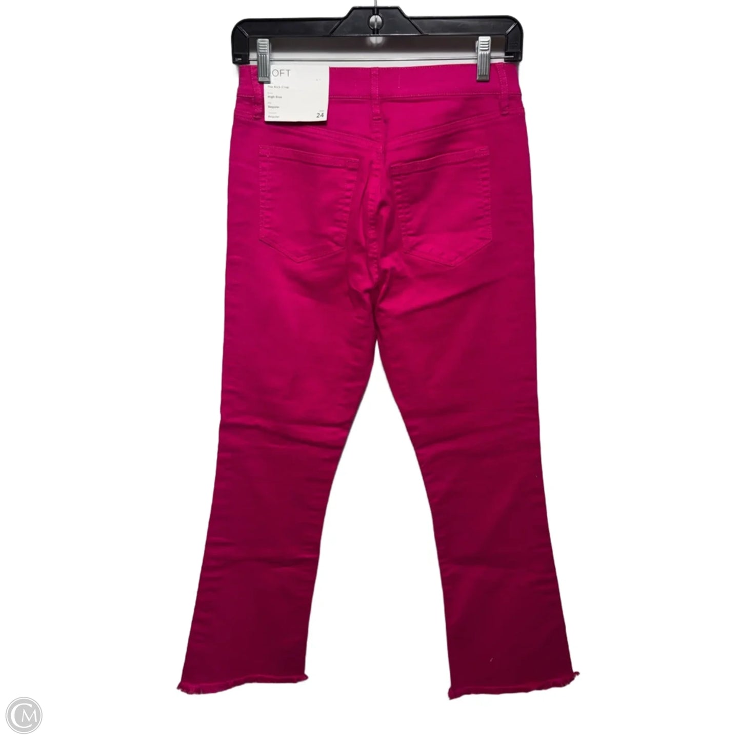 The Kick Crop High Rise Regular fit Jeans By Loft In Pink, Size: 0