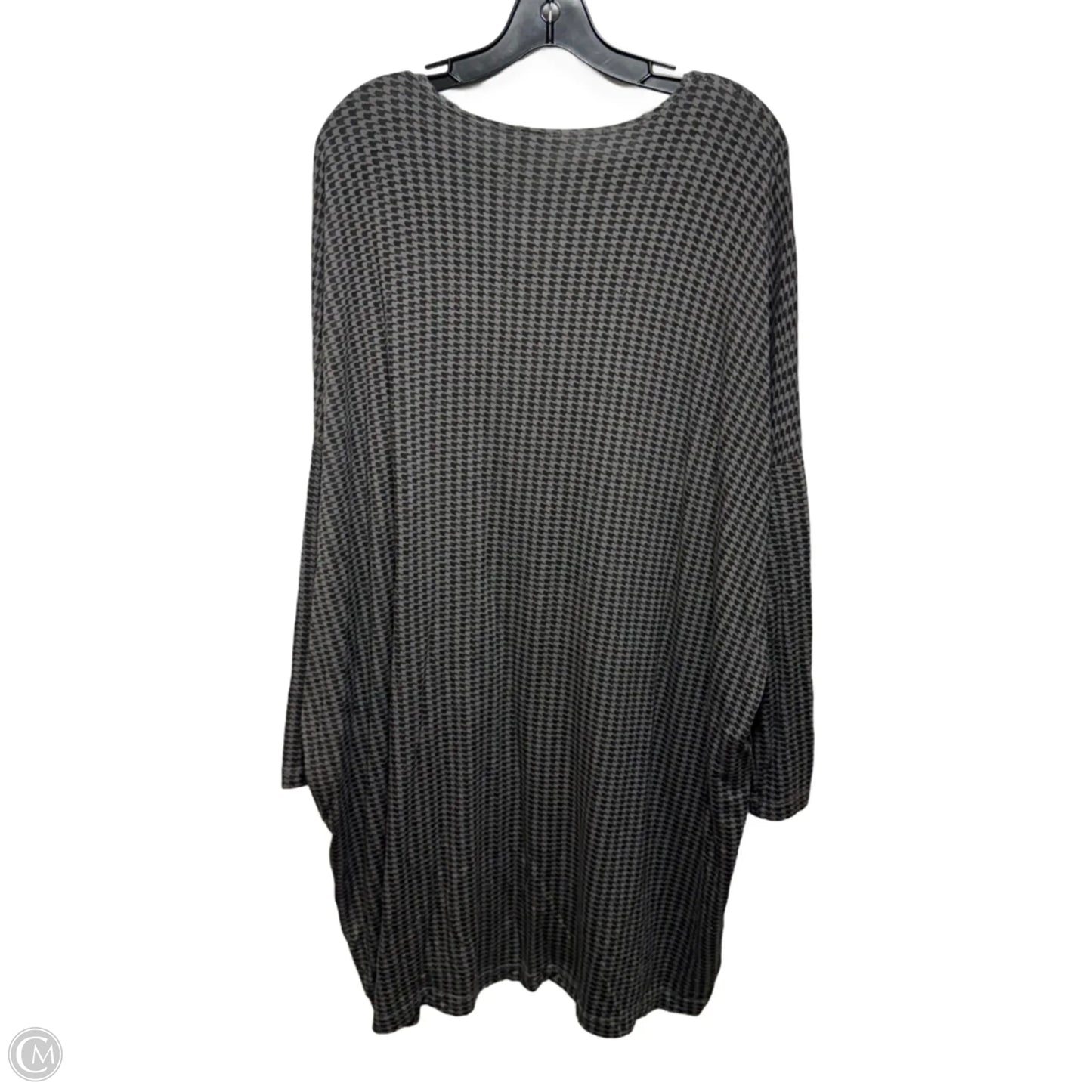 Tunic Long Sleeve By Bryn Walker In Black & Grey, Size: S