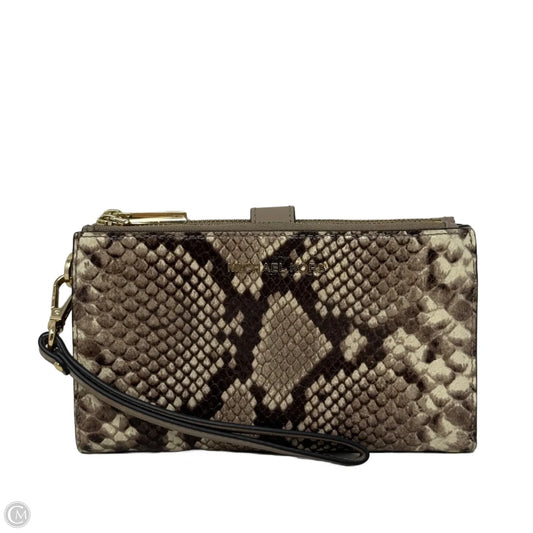 Jet Set Embossed Leather Double Zip Wristlet By Michael By Michael Kors, Size: Medium