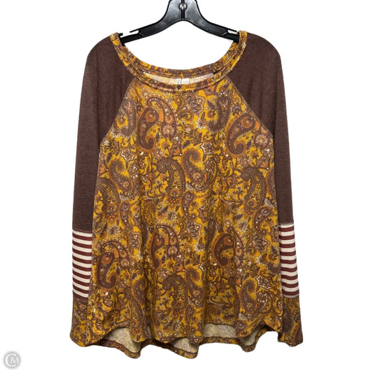 Top Long Sleeve By Cato In Multi-colored, Size: 26