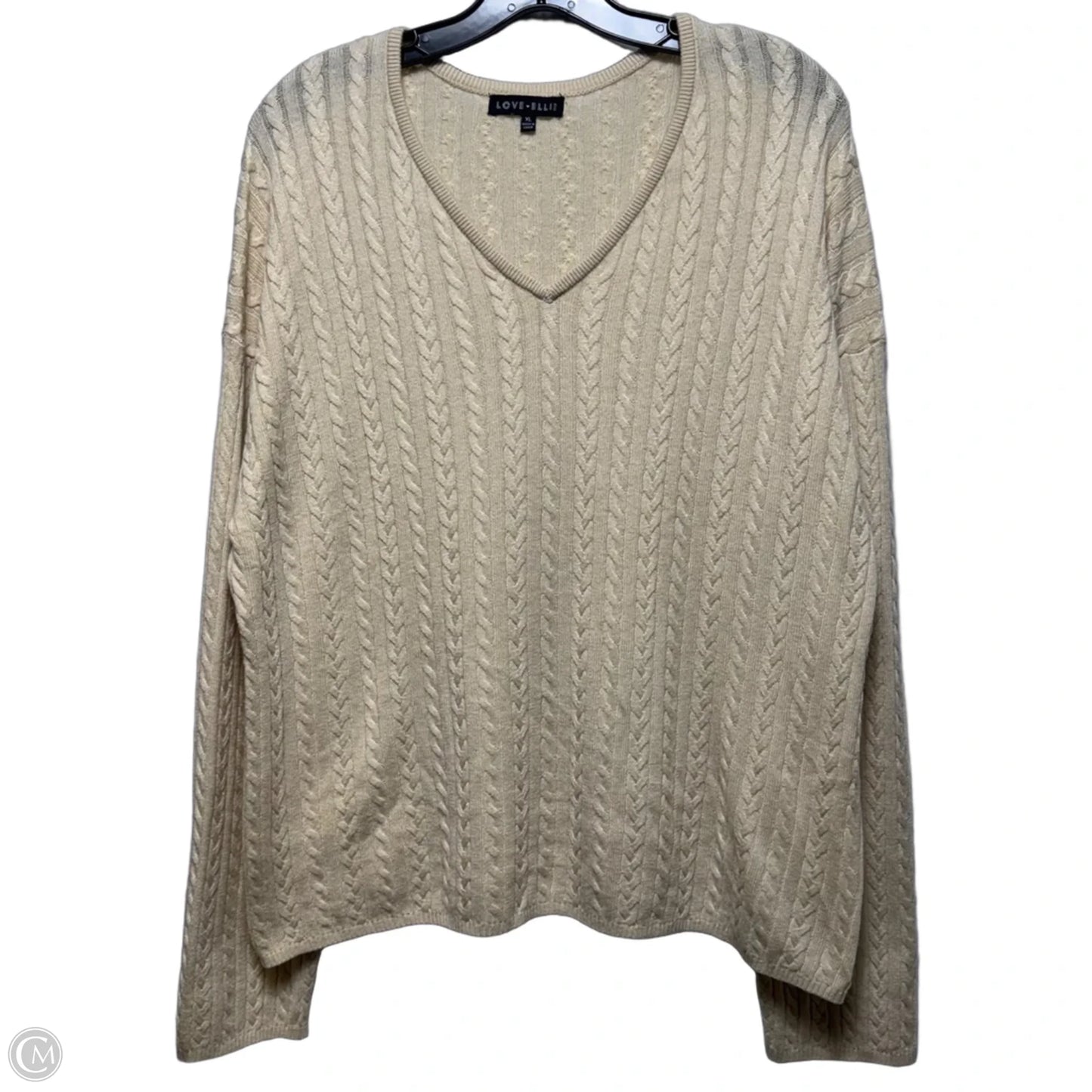 Sweater By Love Ellie In Cream, Size: Xl
