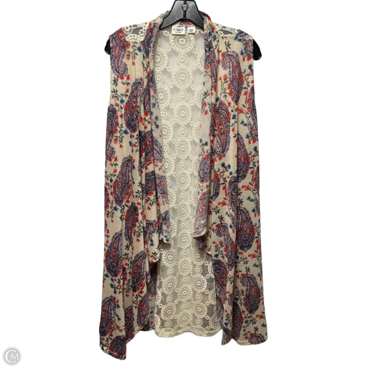 Lace Back Layering Vest By Cato In Multi-colored, Size: 18