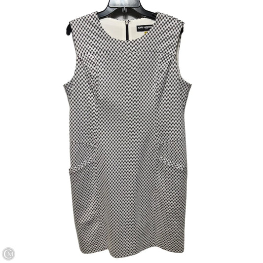 Dress Designer By Karl Lagerfeld In Black & White, Size: 16
