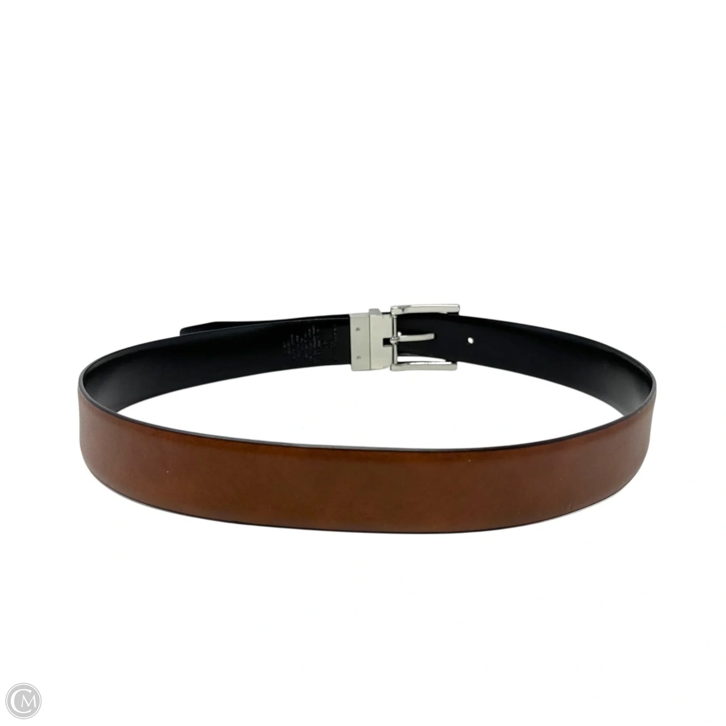 Reversible Leather Belt Designer By Karl Lagerfeld, Size: Large