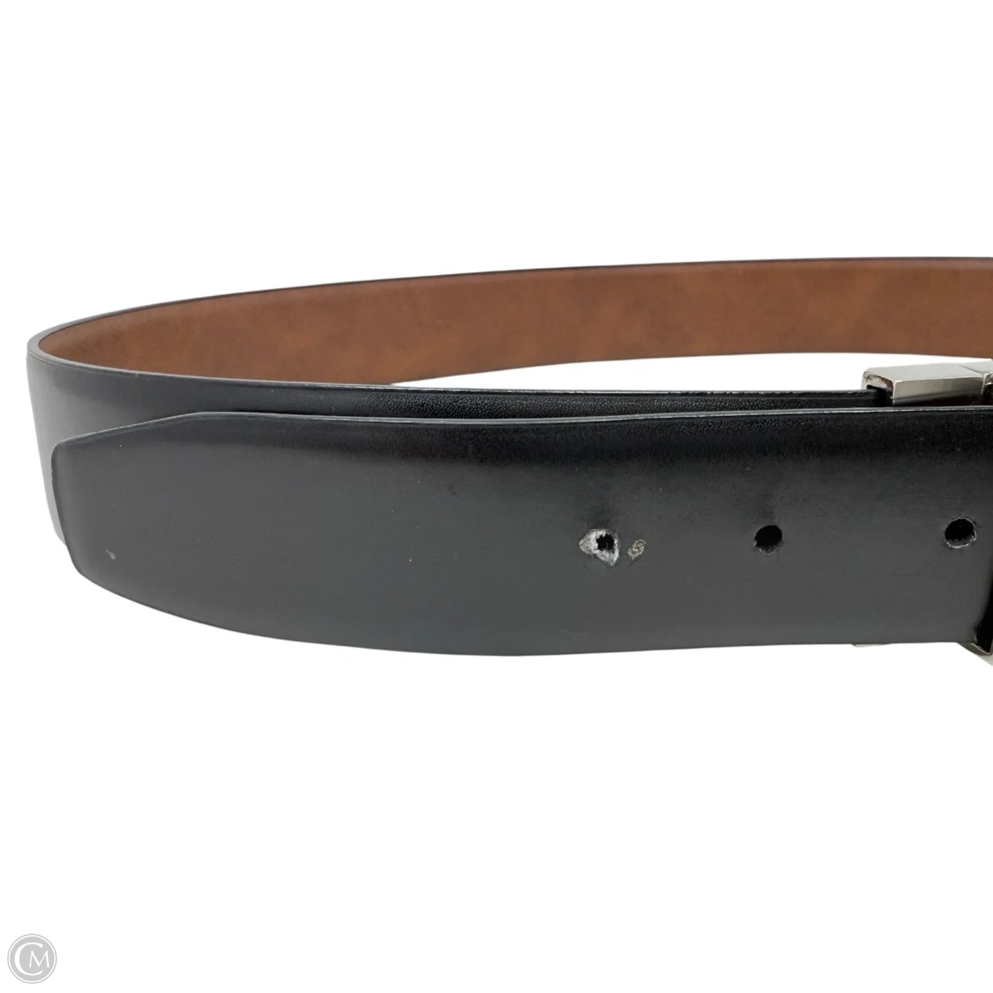 Reversible Leather Belt Designer By Karl Lagerfeld, Size: Large