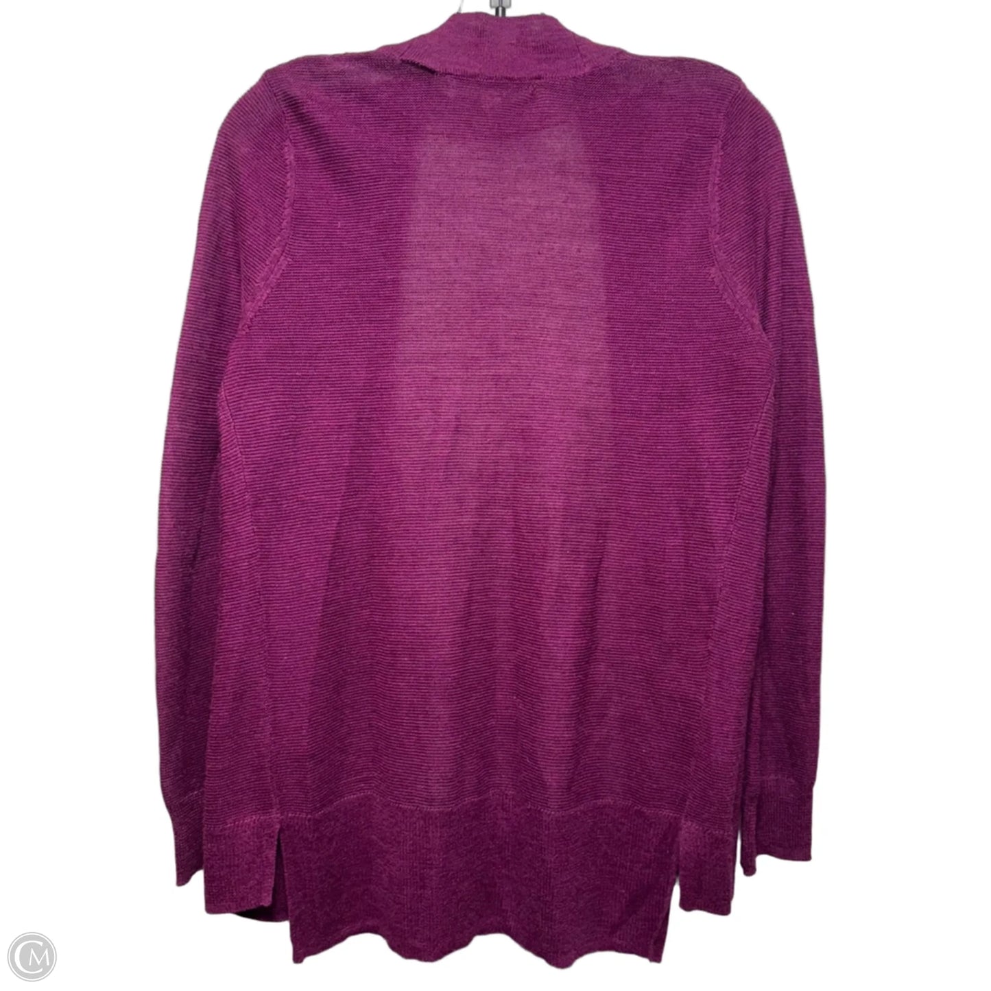 Sweater Cardigan By Loft In Purple, Size: Xs