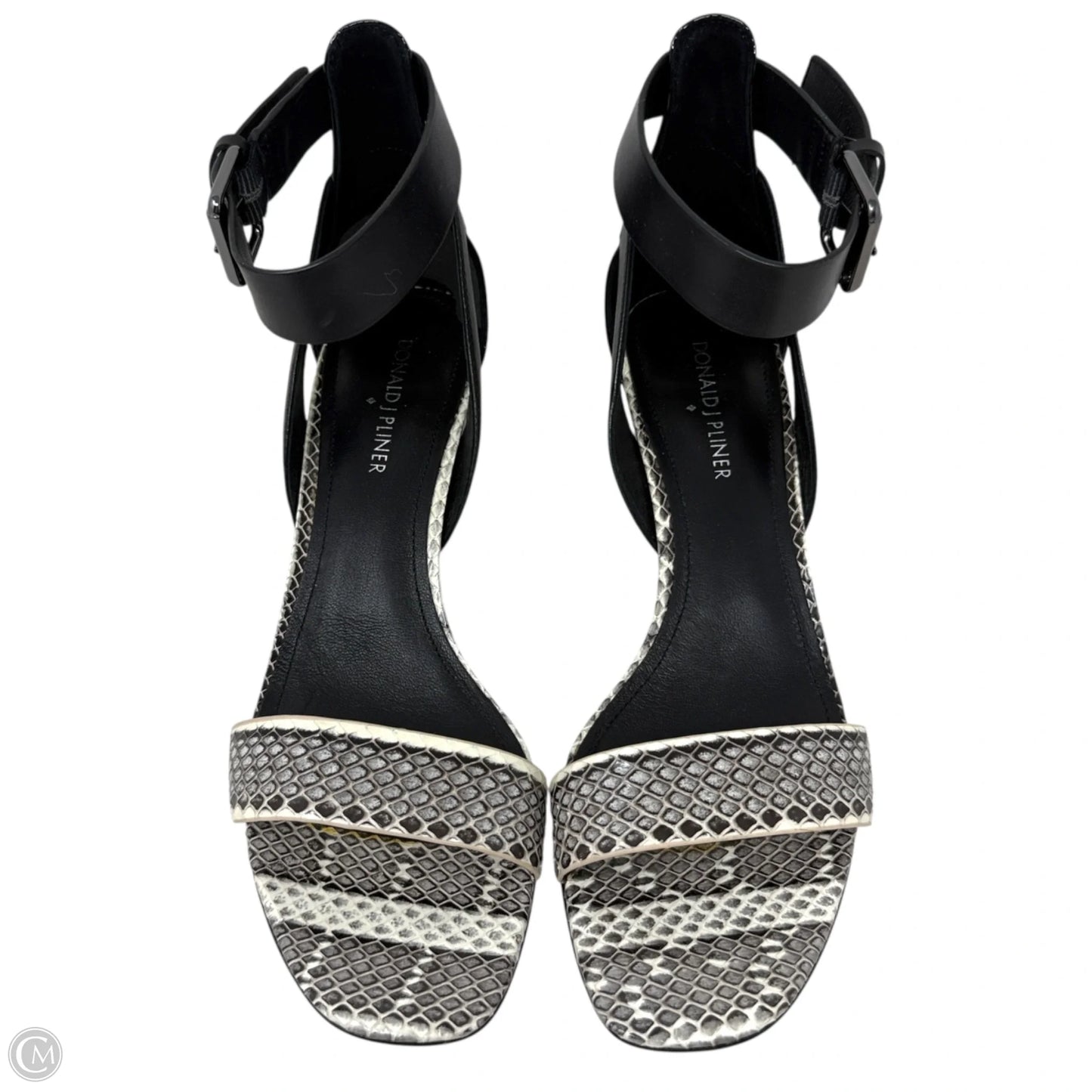 Lyla Snake-Print Sandals By Donald Pliner In Snakeskin Print, Size: 8.5