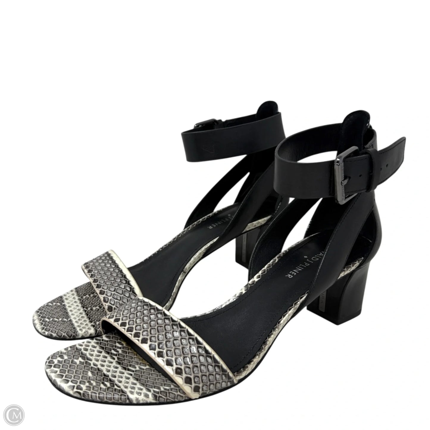 Lyla Snake-Print Sandals By Donald Pliner In Snakeskin Print, Size: 8.5