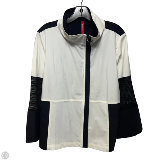 Mesh Trim Jacket By Ic By Connie K In Black & White, Size: Xl