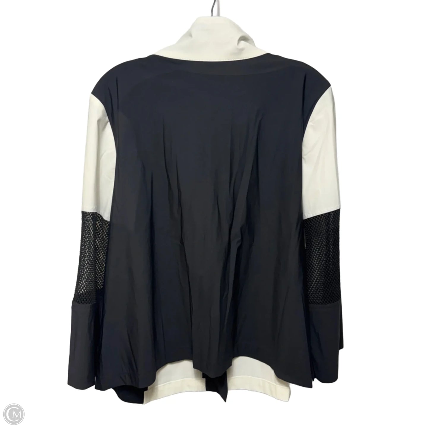 Mesh Trim Jacket By Ic By Connie K In Black & White, Size: Xl