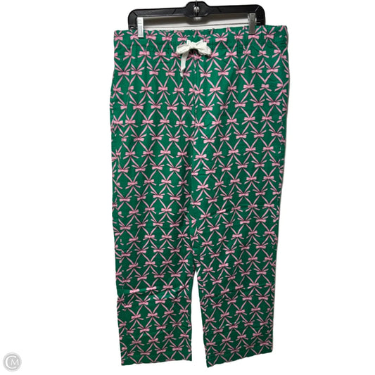 Pajama Pants By J. Crew In Green & Pink, Size: L