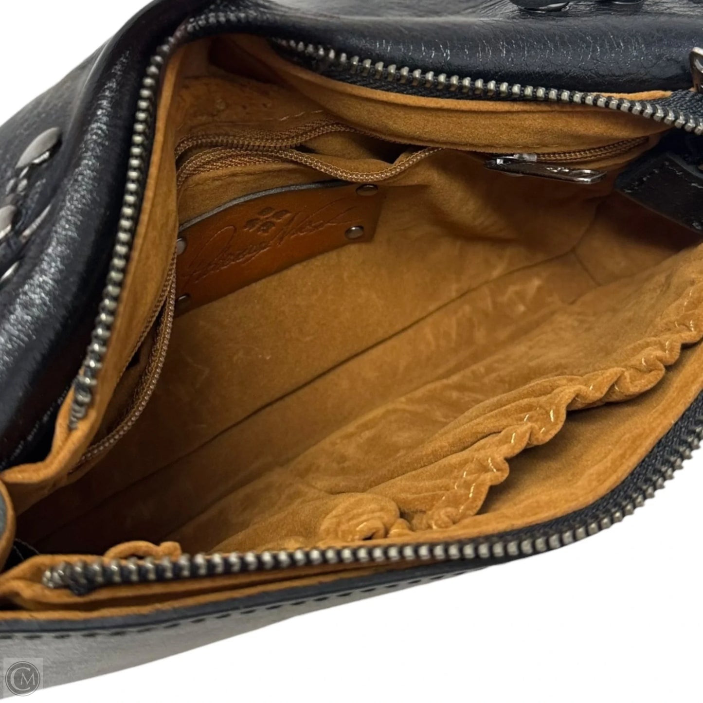 Monta Convertible Leather Crossbody Clutch Designer By Patricia Nash, Size: Medium
